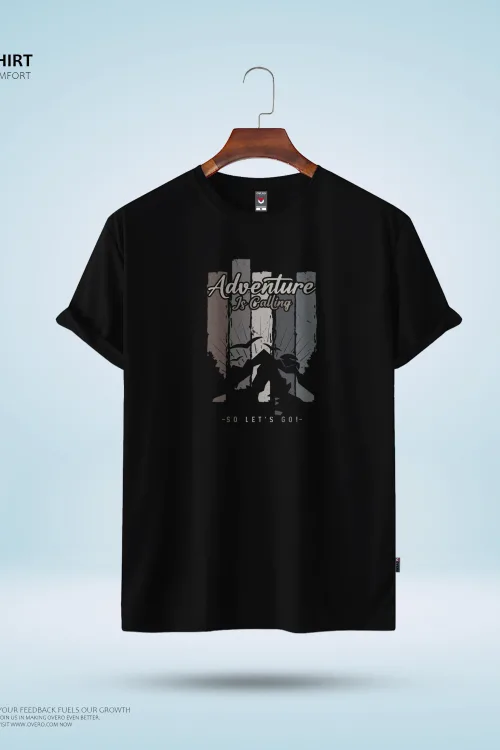 Men’s Round Neck Half Sleeve – adventure lover