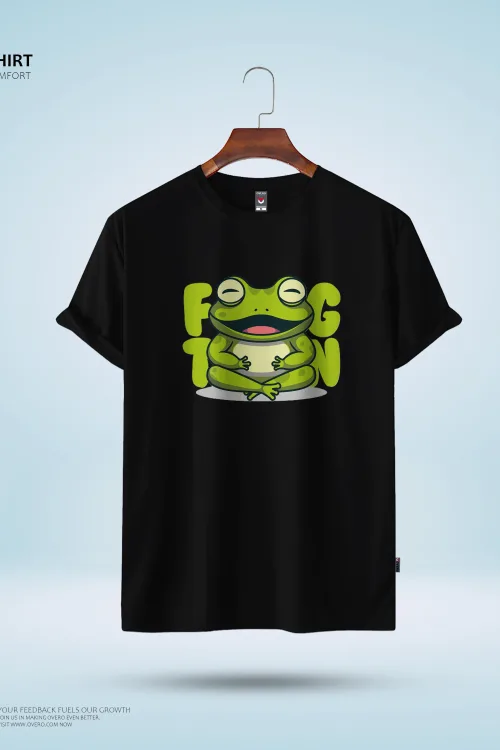 Men’s Round Neck Half Sleeve – cute-frog