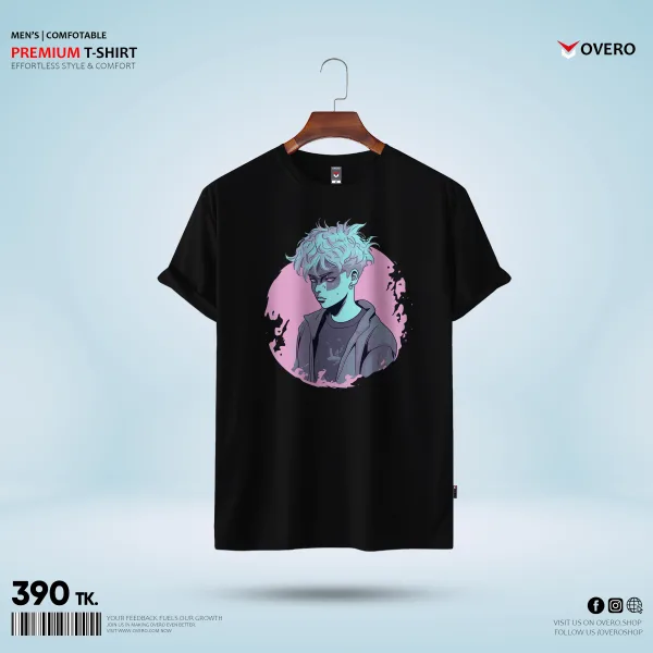 Men's Round Neck Half Sleeve - psycho boy