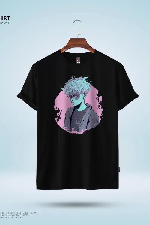 Men’s Round Neck Half Sleeve – psycho boy