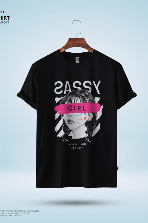 Women’s Round Neck Half Sleeve – sassy girl