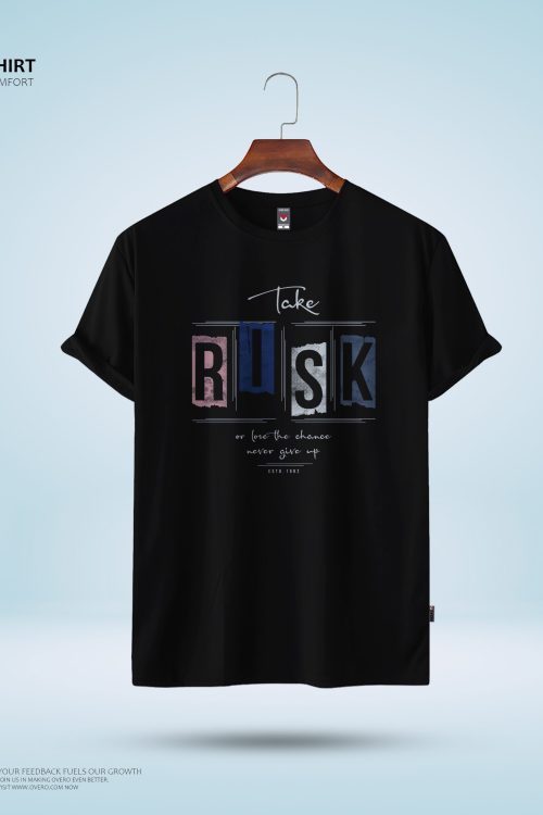 Men’s Round Neck Half Sleeve – take risk