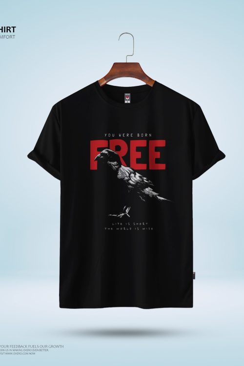Men’s Round Neck Half Sleeve – born free